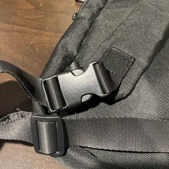 Madden Black Three Compartment Sling Travel Bag - Picture 11 of 12